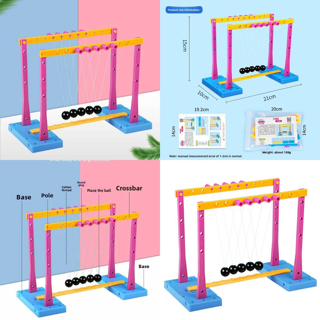 Physics Science Experiment Kit With Diy Newtons Cradle For Middle School Students Educational Toy