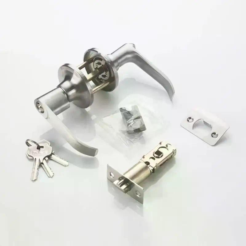 Door Handle Lock Round Entry Security Privacy Sliding Front Doors Entrance Keyed Locks For Bedroom Living Room Household