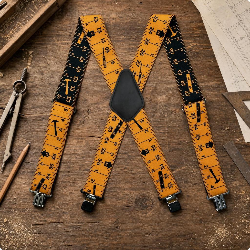 Crossing-Strap Suspenders Secure Fit Suspender Wide Straps