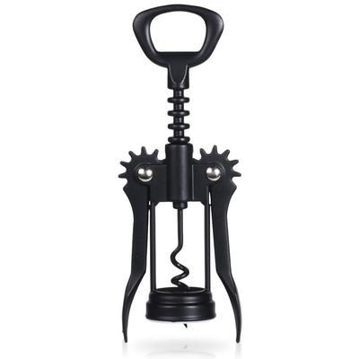 Black Metal Corkscrew Wine Bottle Opener Traditional