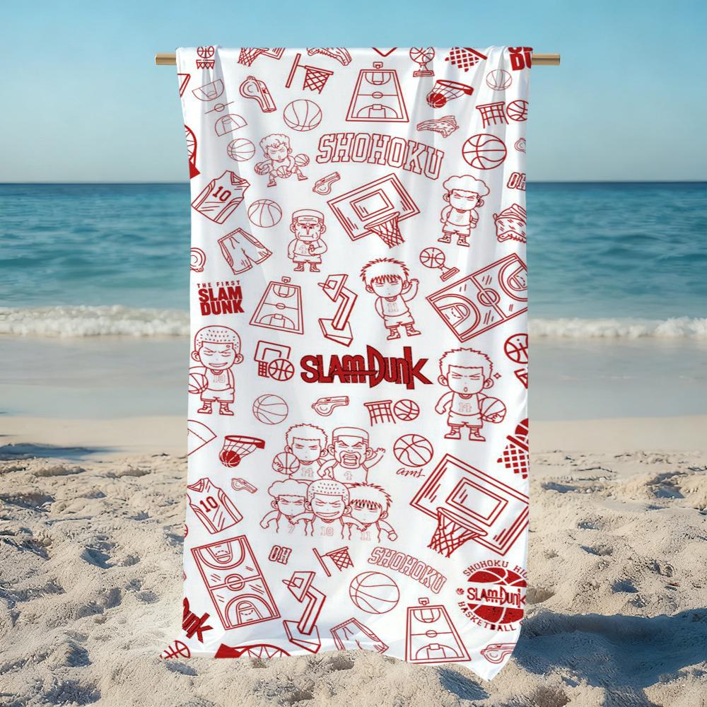 S-slam Anime Cute Towel D-dunk Beach Quick Dry Soft Pool Towels Gift for Travel Gym Shower Camping Sports