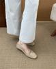 French Retro Inner Ballet Shoes Women's 2025 Spring and Summer Bow Shallow Mouth Flat Sole Single Shoes Soft Sole Grandma Shoes