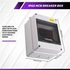 ABUL-Waterproof HT Series Plastic Outdoor 5WAY IP65 Junction Box For Safety Circuit Breaker With Lock
