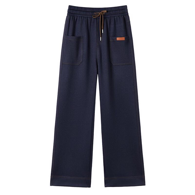 LangSha Women's Plus Size Casual Wide-Leg Pants