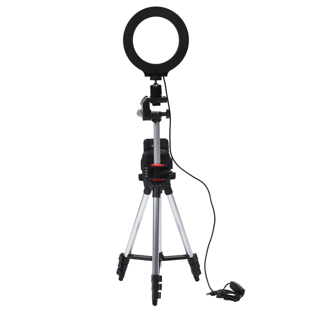 6.2in Dimmable LED Ring Light Photography Fill Light with Tripods and Mobile Phone Holder