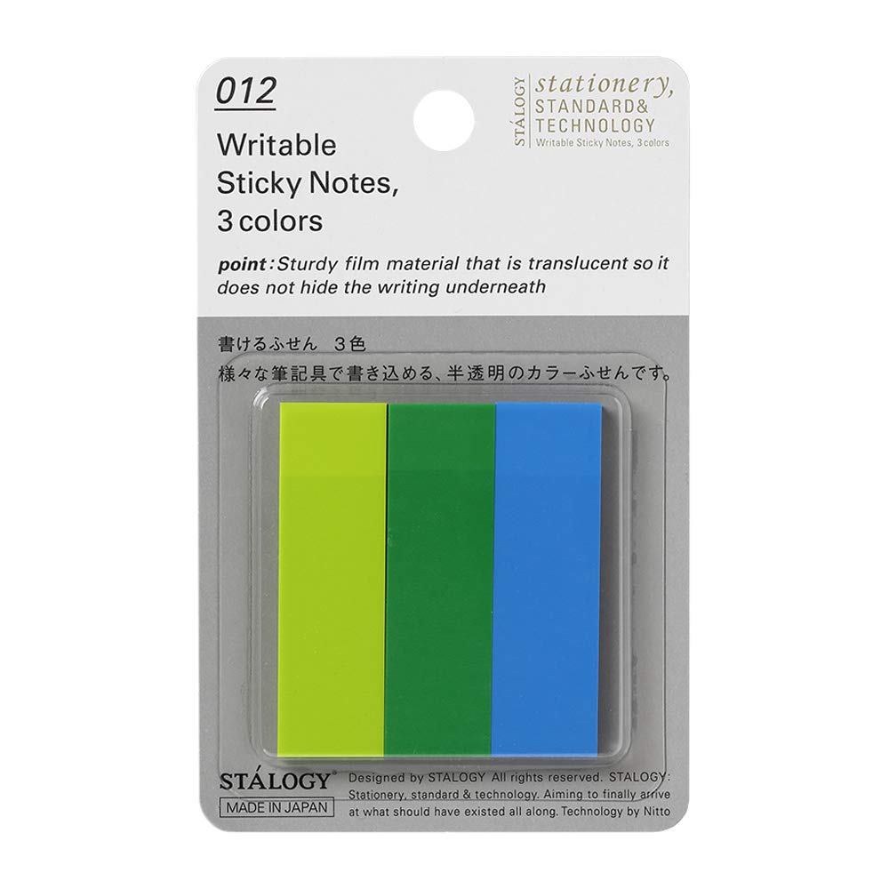 

Nitoms STALOGY Film Sticky 3 S3061 Заметки, Пишущийся, Цвета, B,