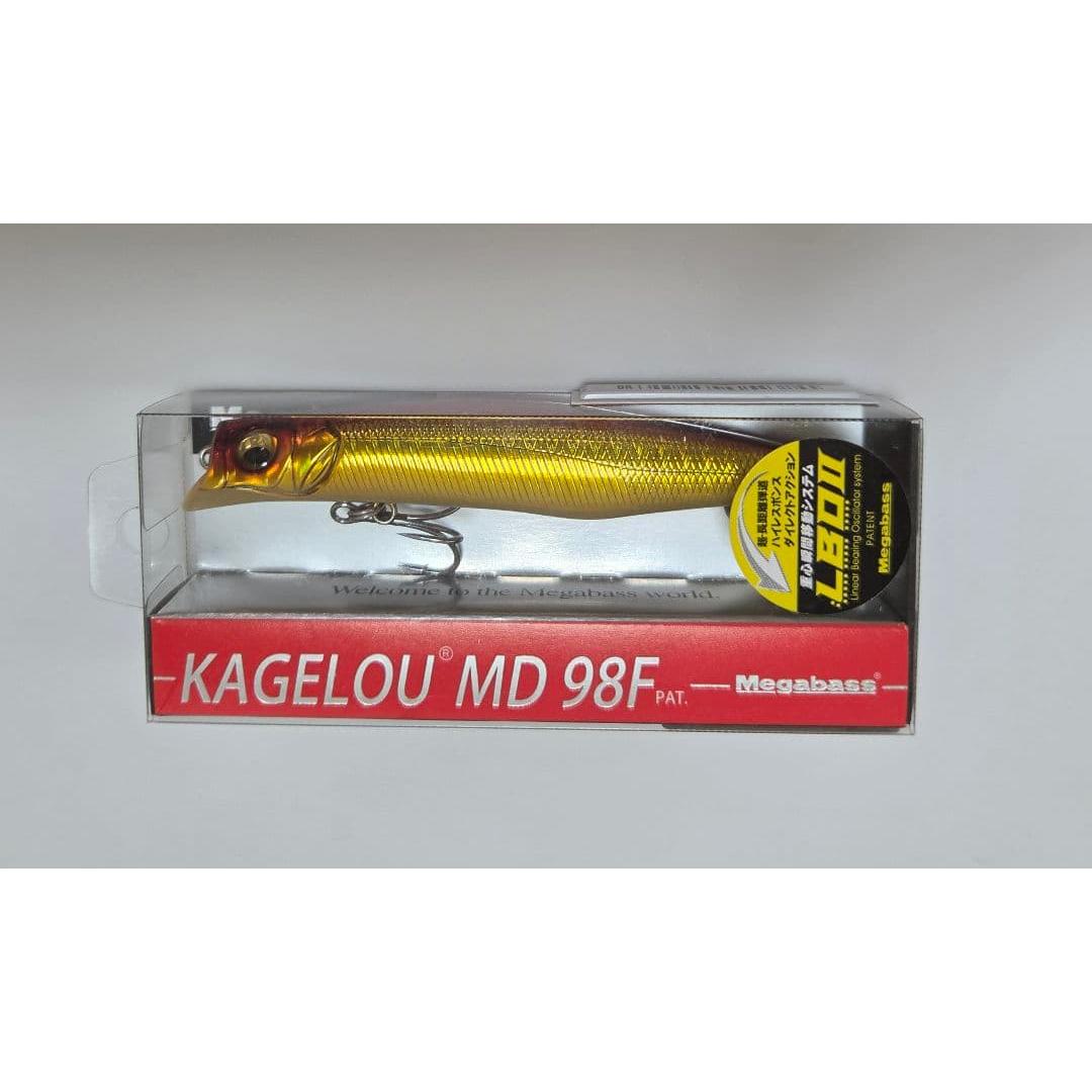 Used Megabass Mayfly MD 98F GG Akakin Sparkle