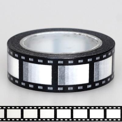1 x 15 mm páska Zwart Wit Negatieve film z fotoaparátu Tlač Scrapbooking DIY Sticker Decoratieve Masking Japans