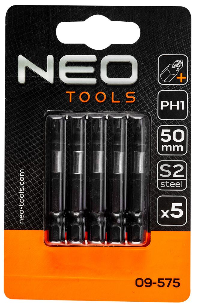 Impact Bits S2, 50 Mm, PH1 - 5 Pcs.