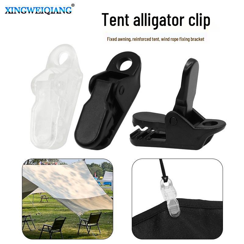 Windproof Outdoor Tent Alligator Fixing Clip