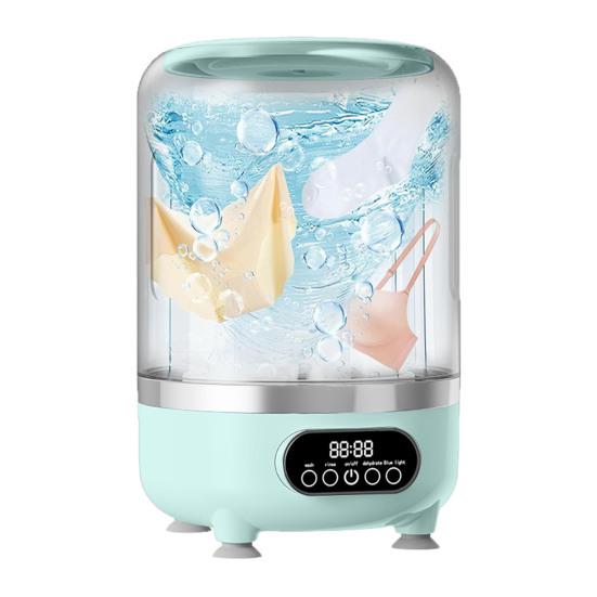 3L Cordless Mini Washing Machine 3-in-1 Portable Laundry Tub with Drain Pipe 3 Modes Small Space Washer Portable Clothes Cleaner