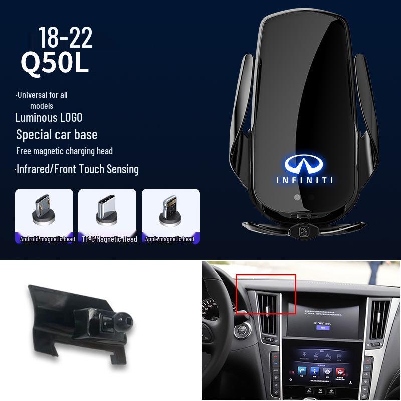 

Infiniti Q50L-1/QX50 Magnetic Wireless Fast Charging Phone Holder Vent Mount