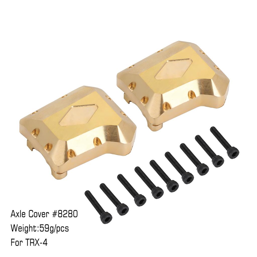 INJORA Heavy Brass Counterweight Portal Drive Housing Bumper Holder Axle Mount for RC Crawler TRX4 TRX-4 TRX6 Upgrade Parts
