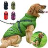 Winterwarme Haustier-Hundejacke mit Geschirr Wasserdichte Hundemantelweste für kleine mittelgroße Chihuahua Französische Bulldogge Outdoor-Hundekleidung