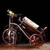YOMDID Kreatives Kutschenfahrrad Weinregal Weinglashalter Retro Weinflaschen-Ausstellungsregal Bar Esstisch Dekor Wein-Organizer