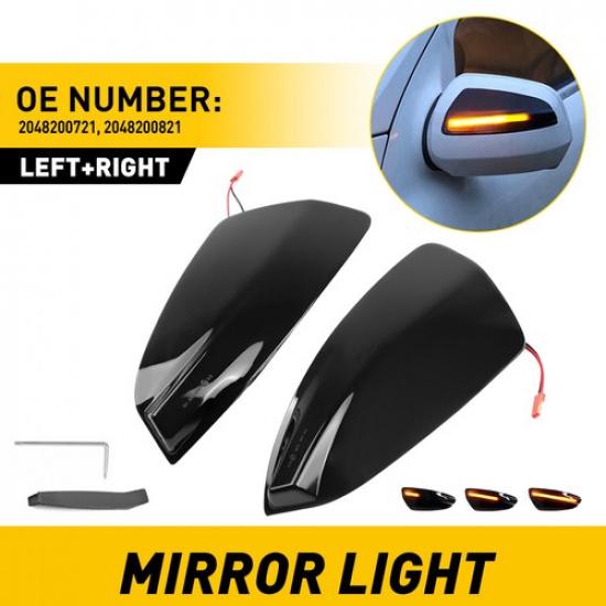 LED Dynamic Turn Signal Side Mirror Lights For Mercedes Benz S204 W204 Vito EOA