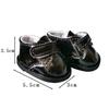 6-Point BJD 30cm Doll Leather Shoes, Flat Patent Leather, Casual Fit 4.7cm×2.5cm