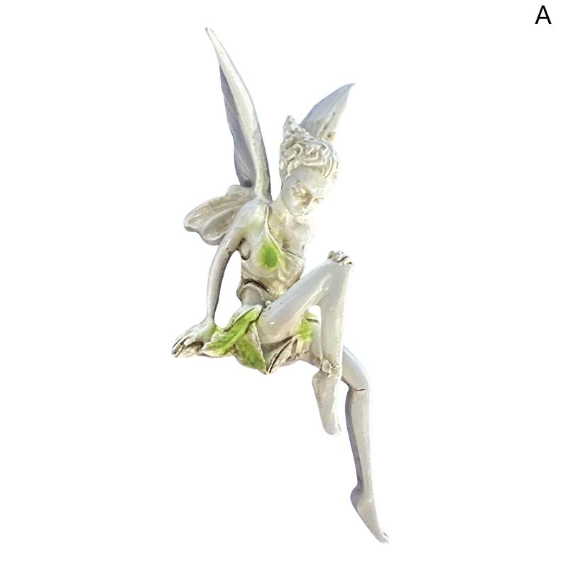 

Садова статуетка феї, що сидить, з полімеру, Садова прикраса, Виріб з полімеру, Прикраса для двору, дому, саду, Зовнішня статуетка феї A