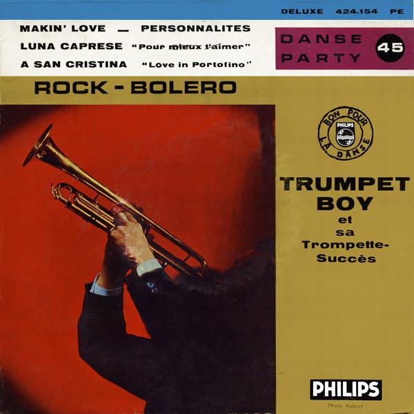 

7-дюймовая пластинка TRUMPET BOY Rock Bolero 424154PE Philips 1959 Франция Джаз Б/у