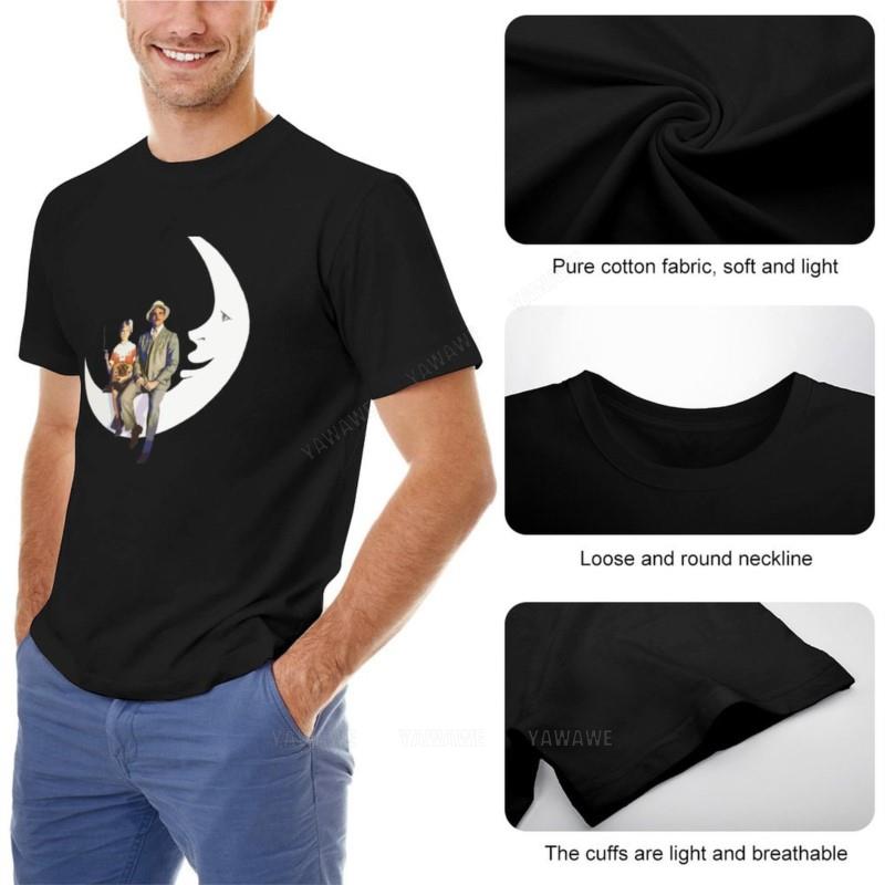 Summer Fashion Teeshirt Men Tshirt Paper Moon TShirt Man Clothes Quick Drying Shirt Men Graphic T Shirts