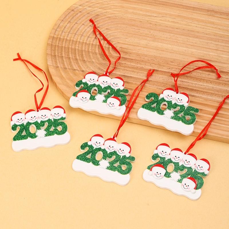Customizable Christmas Tree Hanging Decoration Kids Activity Resin Ornament For Home Holiday