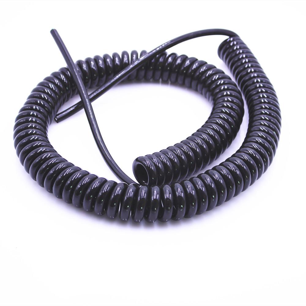 Retractable Spiral Multi-core Cable: 2-8 cores, 0.2-0.5 sq mm Electric Wire