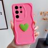 Three-dimensional love applies to iPhone17Promax mobile phone case Apple 16/15 cream edge 14/XR solid color 7P/X