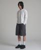 Noming Chino One-Pleat Pocket Wide Bermuda Shorts - Charcoal