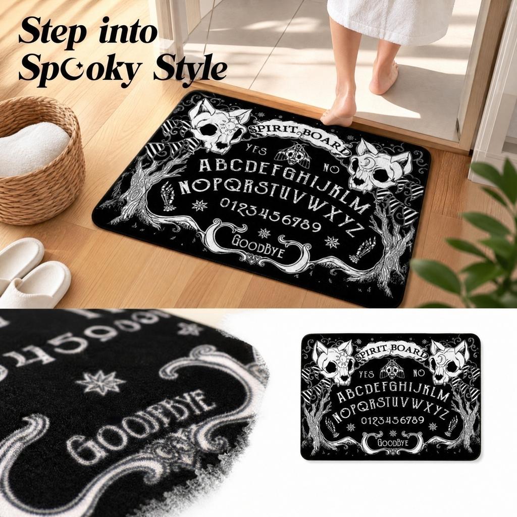 Halloween-Buchstaben-Design Kieselgur-Bad - Schnelltrocknend Nicht Leicht zu Reinigen Eingangsbereich