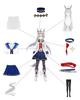 Costum Cosplay Oguri Cap cu Coadă și Costum Cosplay Competiție Uma Musume pentru Costum pentru Uz Cultural și de Scenă Cap cu Coadă și