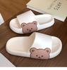 Frauen Männer Sommer Hausschuhe Sandalen Strand Slides Flip-Flops Cartoon Bär Dicken Sohlen Jungen Mädchen Unisex Badezimmer Schuhe