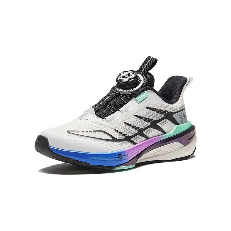 Anta Kids Comfortable Non-Slip Durable Low-Top Running Shoes Kids Sneakers White Gray 312345502-1