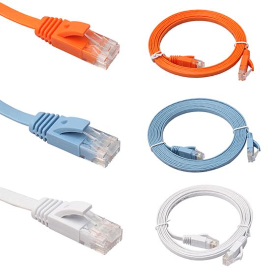 0.5-15m CAT6 Speed Network LAN Cable Gigabit Ethernet Flat UTP Patch Router Cable