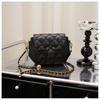 High-end Fashion Bag Women's 2023 New Autumn and Winter Niche Light Luxury Diamond Chain Bag Single Shoulder Oblique Span Small Square Bag