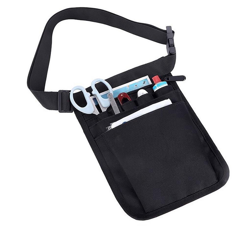 Nurse Waist Bag Waterproof Portable Clippers Organizer Nurse Belt Bag with Adjustable Strap Large Capacity Travel Bag
