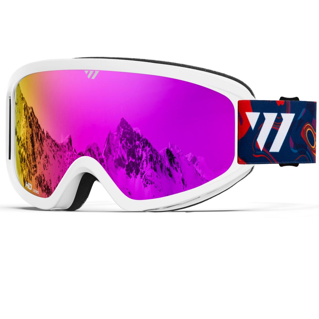 JULI Brand Professional Ski Goggles Double Layers Lens Anti-fog UV400 Ski Eyeglasses Skiing Snowboard Gogglesw Goggles Men for Women W1