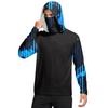 Men's Shirt With Mask Lightweight Long Sleeve Hooded Hiking Fishing Performance