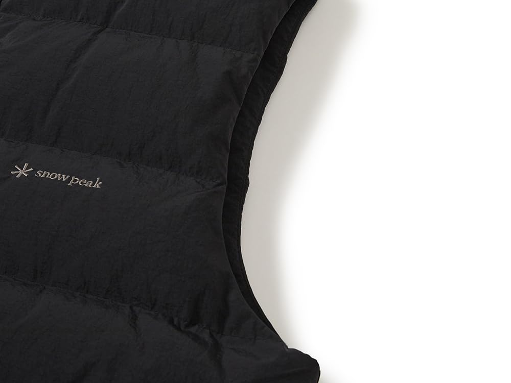 Snow Peak Land Lightweight Down Vest and XL GS-S25WMGDV60, Men's Women's, Black,