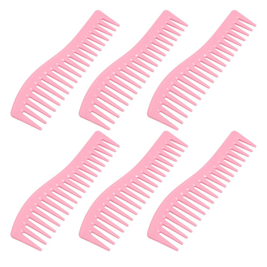 10-teiliger Kamm mit breiten Zähnen für langes Haar, zum Entwirren, Styling, Friseurwerkzeug, Macaron-Farbe