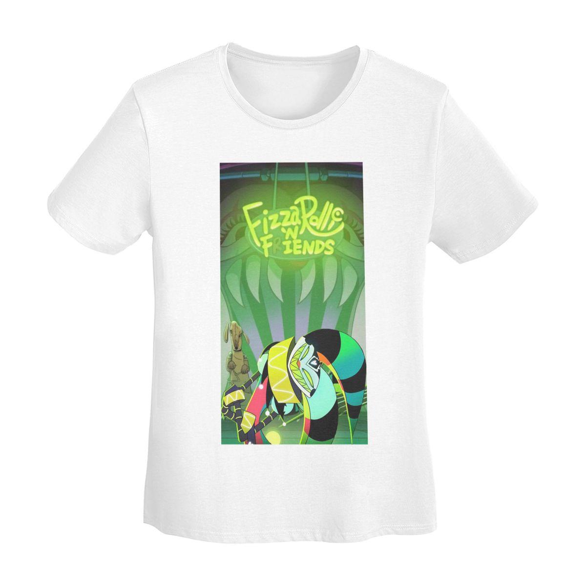 

Anime Helluva Boss Fizzarolli TShirt Women Short Sleeve T Shirts ONeck Clothing Cotton Summer Tees Streetwear S