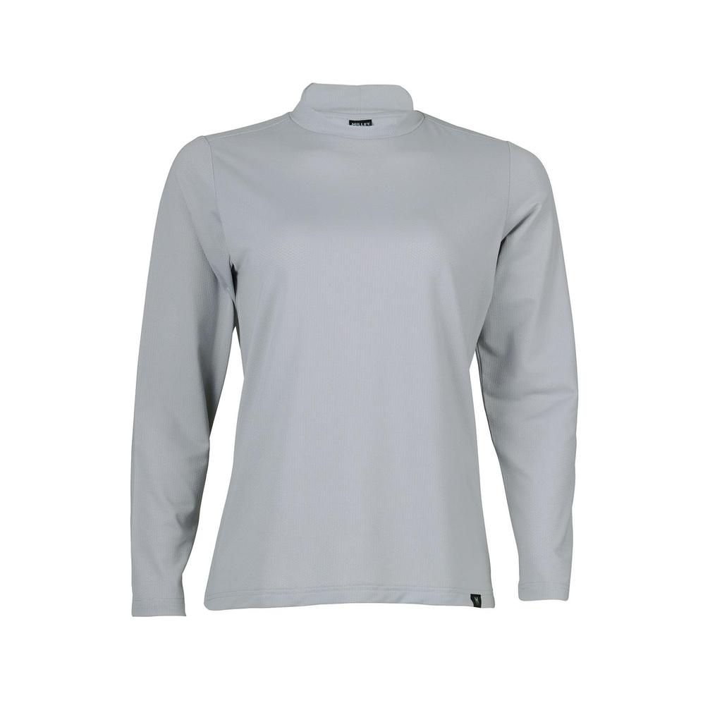 Millet Crew Long Sleeve Hiking Silver Size XL Women's Anti-Insect Innerwear, MIV02016, (New Logo),