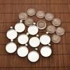 DIY Retro Oval Time Gem Glass Pendant Base Jewelry Accessory