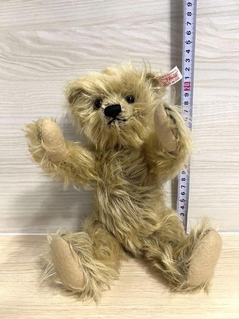 [USED] Steiff Teddy Bear, Beige, Articulated, with Built-in Sound