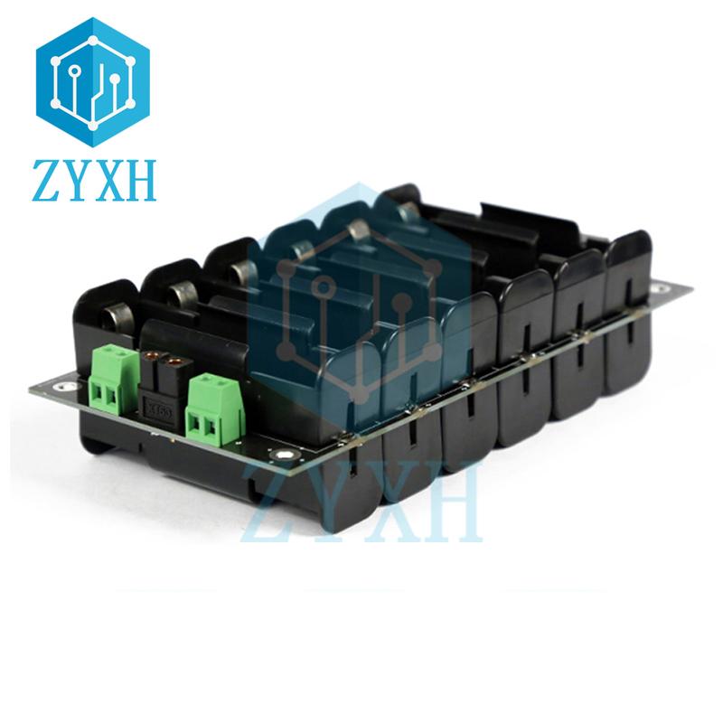 BMS 6S 21700 Battery Case 1P 2P Power Wall Power Bank Box Holder With 40A Balancer Charging Board For Ebike/UPS