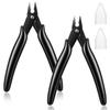 Mini Hair Extension Plier, Flush Wire Cutter Small Hair Pliers with an Opening Spring Keratin Cutting Pliers with an Opening Spring, Hairs Extensions