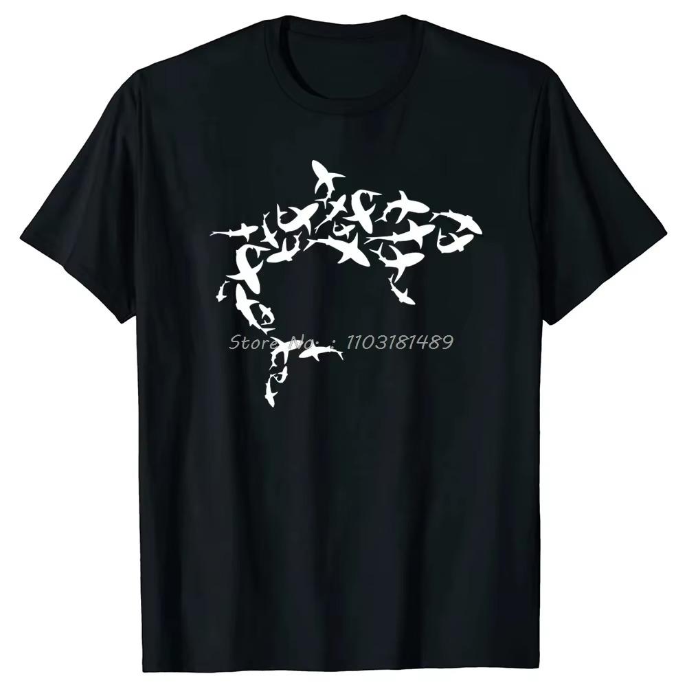 Great White Shark Lover Marine Biology Animal Science T Shirts Graphic Streetwear Short Sleeve Birthday Gifts Summer T-shirt