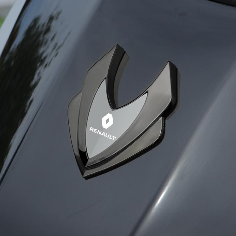 Hub Caps Metal Car Side Fender Car Body Sticker Shield Emblem Badge Logo For Renault Grand Scenic 4 XMOD Megane Clio 4 Laguna 2