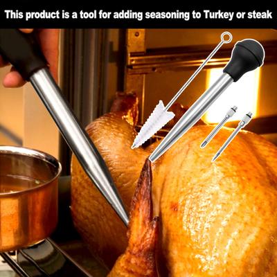 Healthy Turkey Baster Heat-resistant Wear-resistant Oil Dropper Flavor Needle
