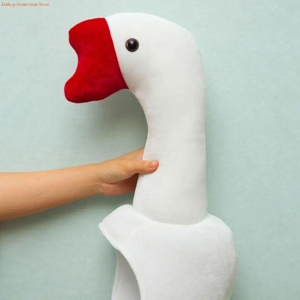 Soft Plush Goose Cartoon Goose Hat White/Pink Color Plush Halloween Hat  Costume Party