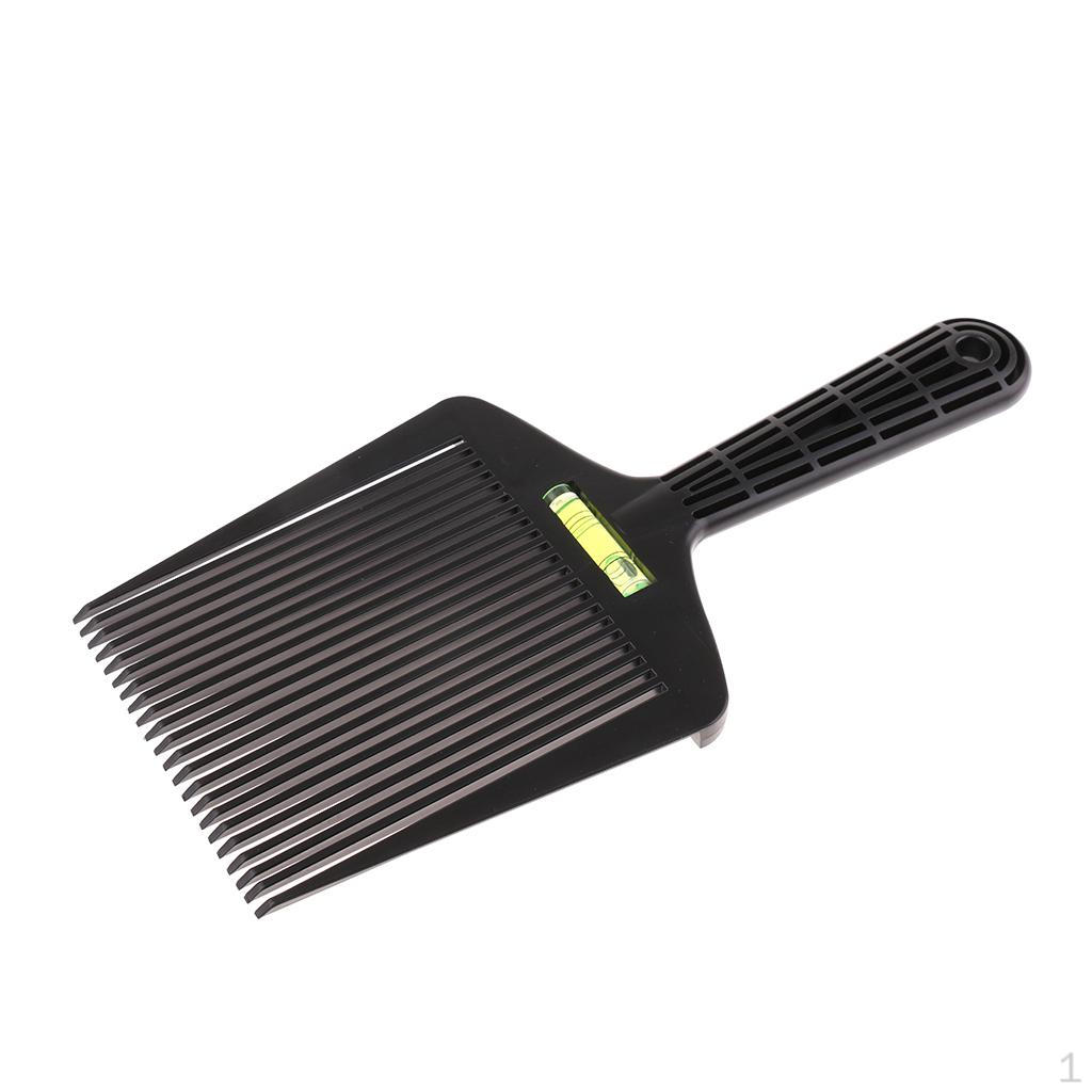 Salon Black Plastic Afro Curly Hair Lifting Pick Detangler Styling Comb